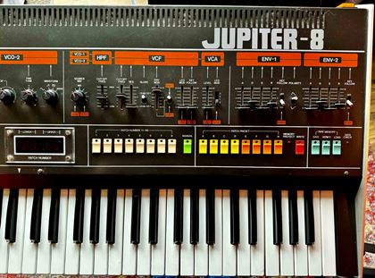 Roland-JP-8 Jupiter-8 with Encore MIDI 
